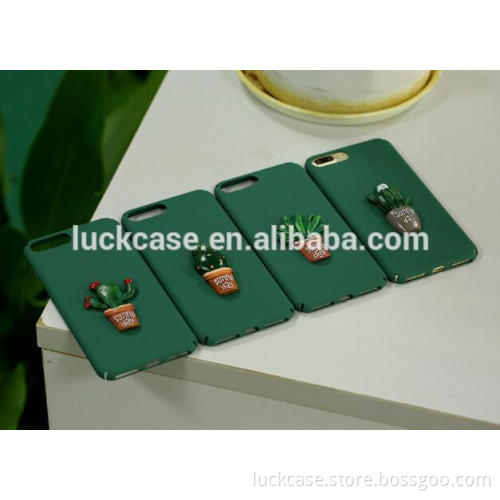 2016 New 3D Cactus Custom Free Samples Mobile Phone Accessories for Iphone 7 plus